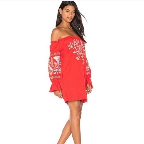 Free People Fleur Du Jour embroidered dress Small - Picture 4 of 13